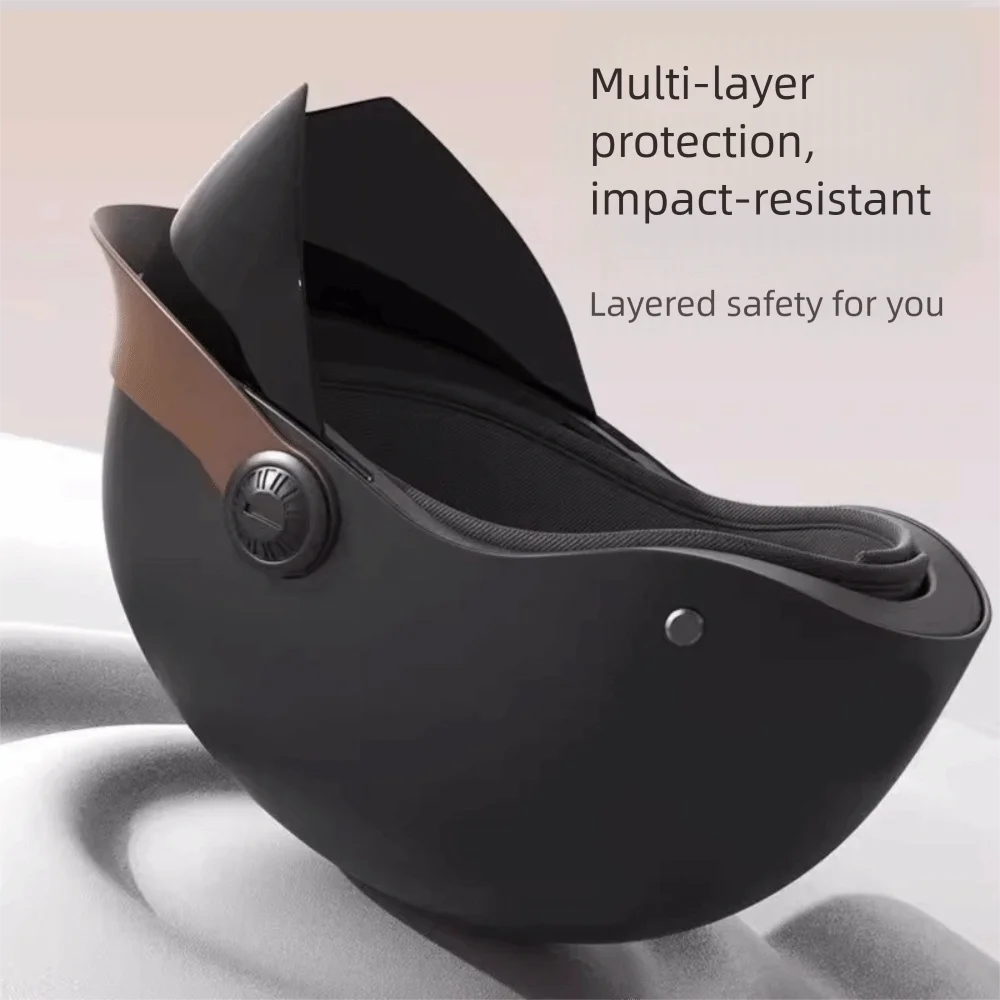 Casque de vélo électrique ultra léger, anti-chute, respirant, protection solaire, demi-casque de moto, vélo électrique