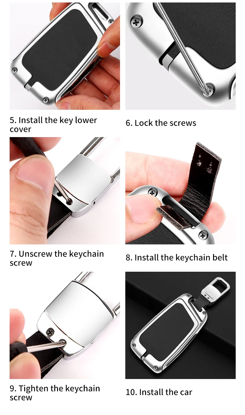 Custodia per chiave a distanza per auto in lega di zinco Shell per VW Volkswagen Magotan Passat B8 Golf per Skoda Kodiaq Superb A7 accessori per sedili - S83883da7d64b438088aea48b5e5403a11