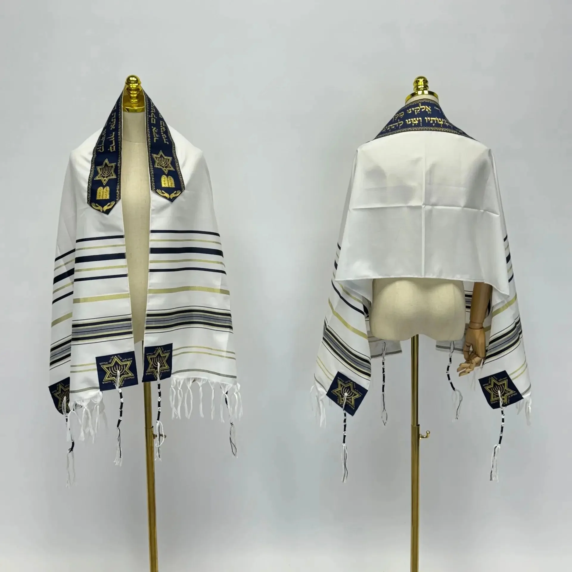 Navy blue prayer towel 50CM wide (with gift bag)
