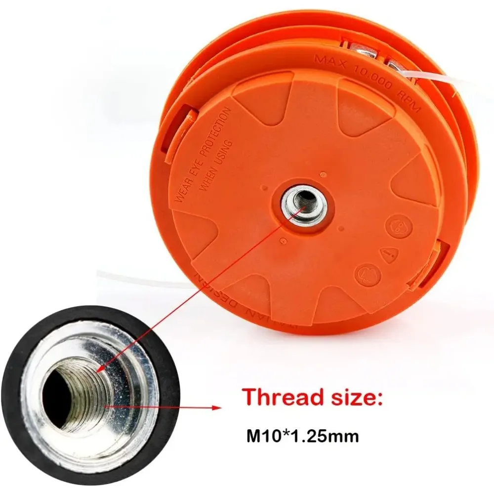 Grass Trimmer Head Aluminum Nylon 1PC