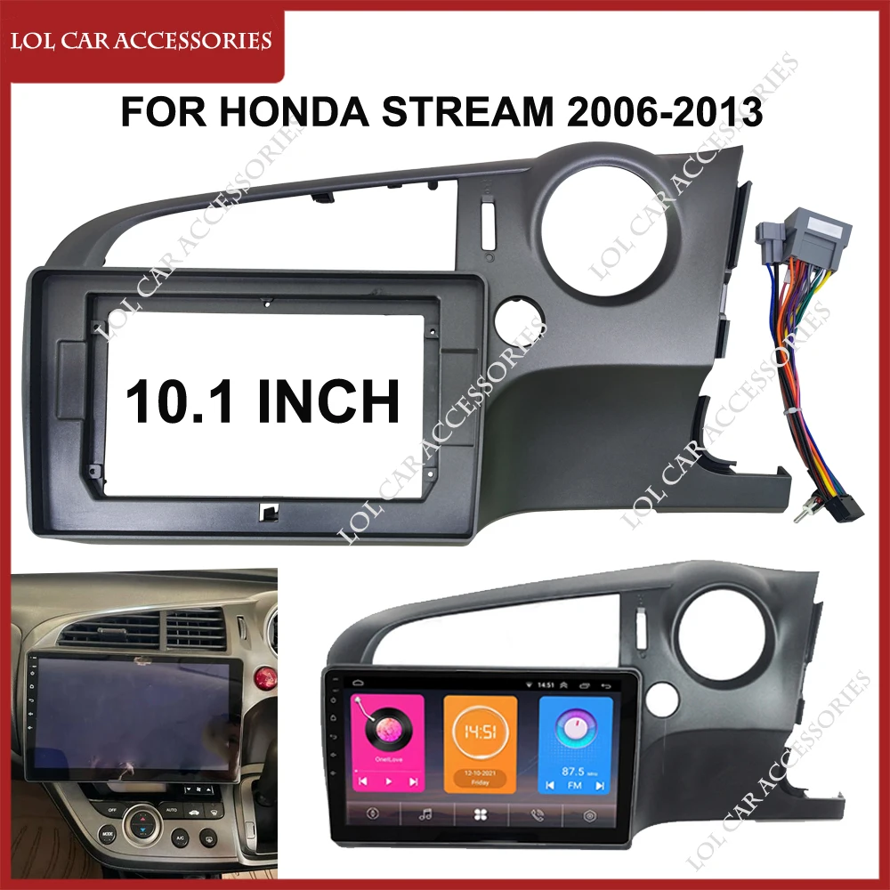 

10,1 дюймов для Honda STREAM 2006-2013 автомобильное радио Android MP5 плеер панель Корпус рамка 2 Din головное устройство Fascia Stereo Dash Cover