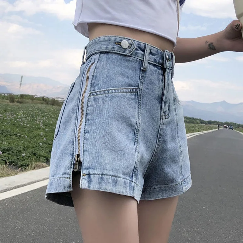 High Tailored Shorts for Women, Waist Shorts, Low Rise Jeans, Korean Style, Summer Outfits, Zenity Store, New, 2023