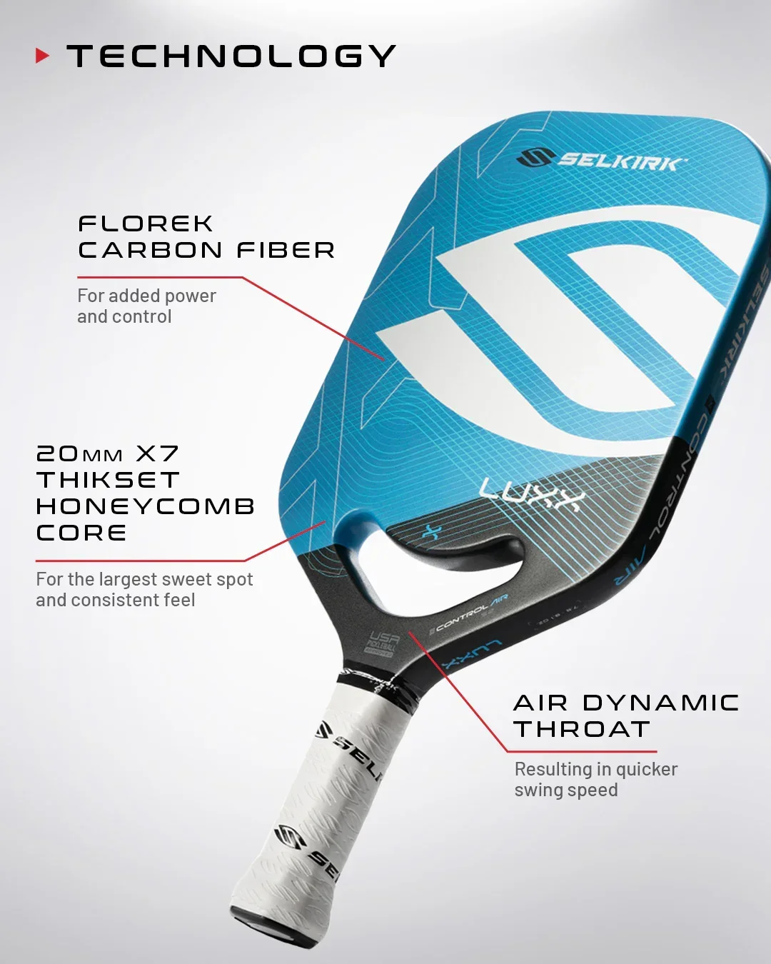 Pickleball Paddle USAPA Approved Tournament Play Carbon Fiber Racket