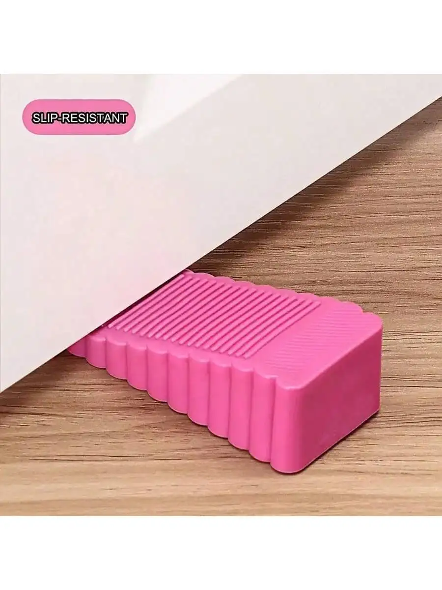 1pc Door Bottom Stop Door Wedge Windproof Fixed Rubber For Gap Up To 1.1" door stopper