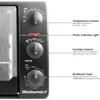 Elite Gourmet ERO-2008N# Countertop XL Toaster Oven, Rotisserie, Bake, Grill, Broil, Roast, Toast, Keep Warm and Steam 4