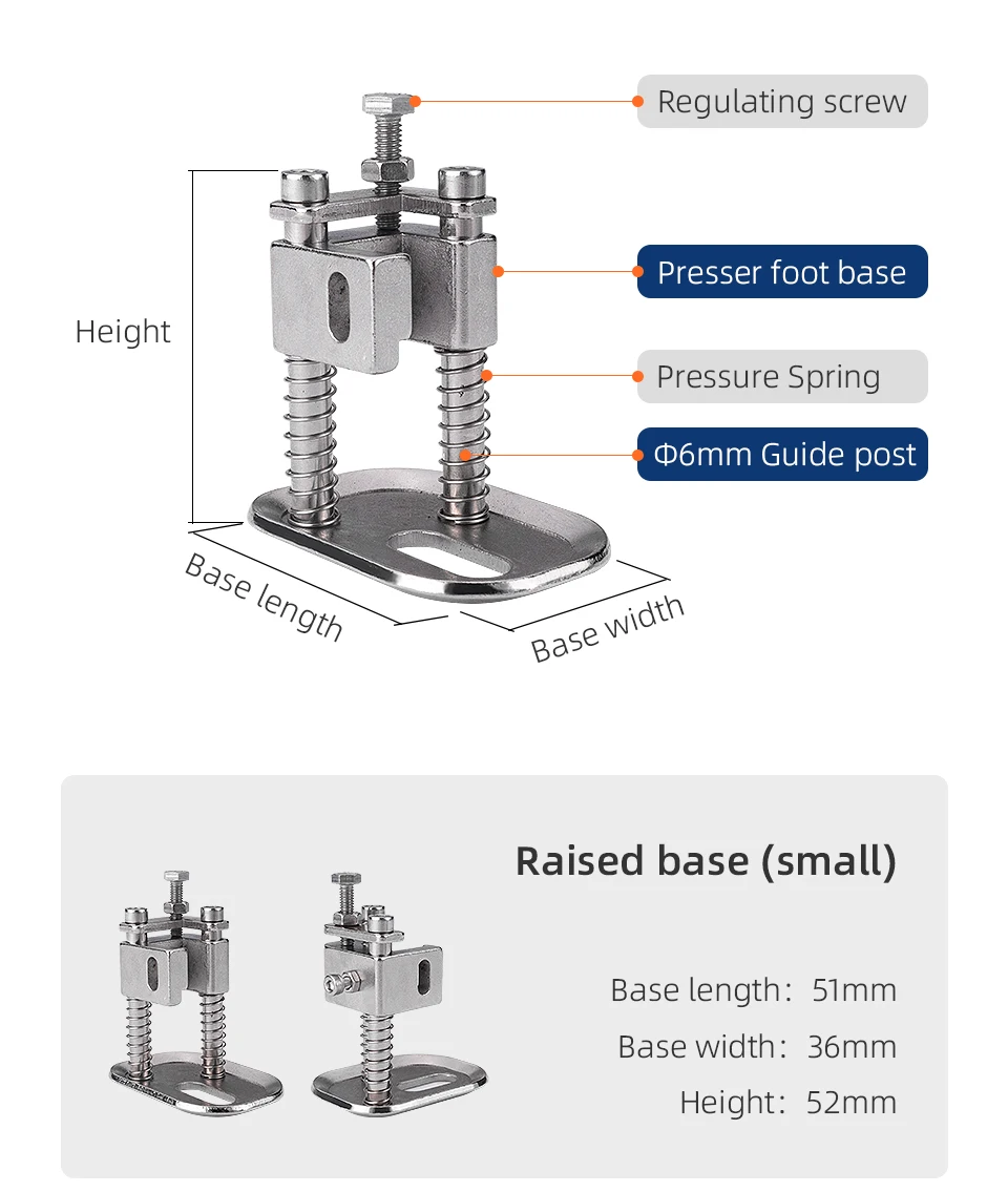 Description Picture 4 of itemPress Foot Auxiliaries For Pattern Sewing machine Industrial Sewing Machine Parts