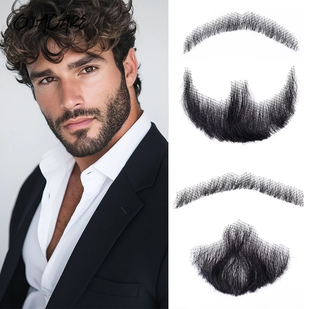 Synthetic Lace Beard Fake Moustache For Men Cosplay