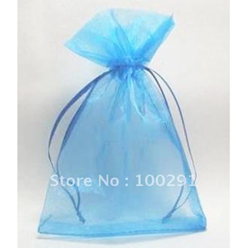 

500pcs/lot Exquisite Jewelery Gift Organza bag 15*25cm gift bags wedding pouch coffee plain color