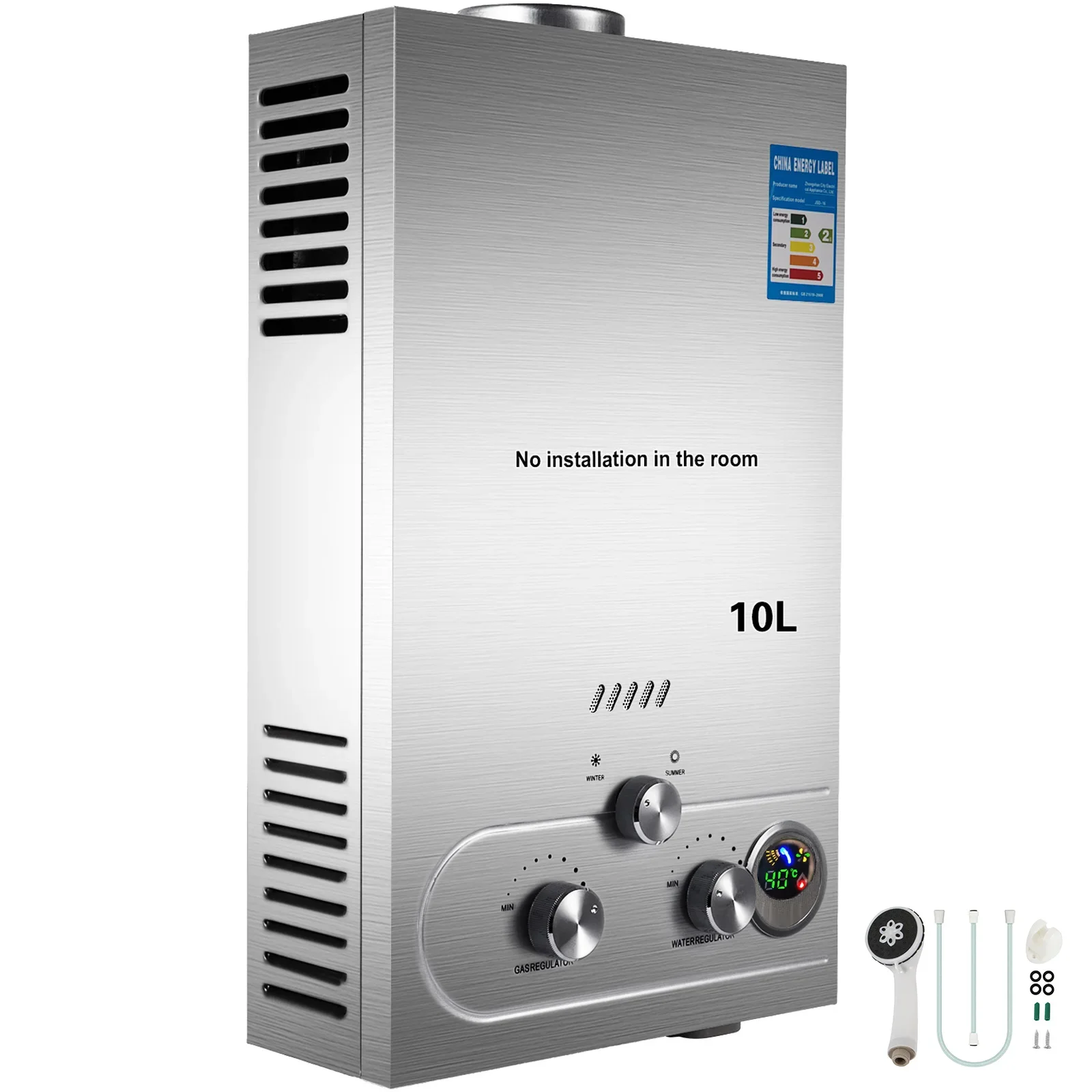 options de taille du chauffe-eau
