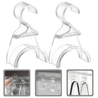 New Multi-functional Hanging Hook Acrylic Creative Bag Hook Reusable Wardrobe Storage Organization Tool Bedroom 1