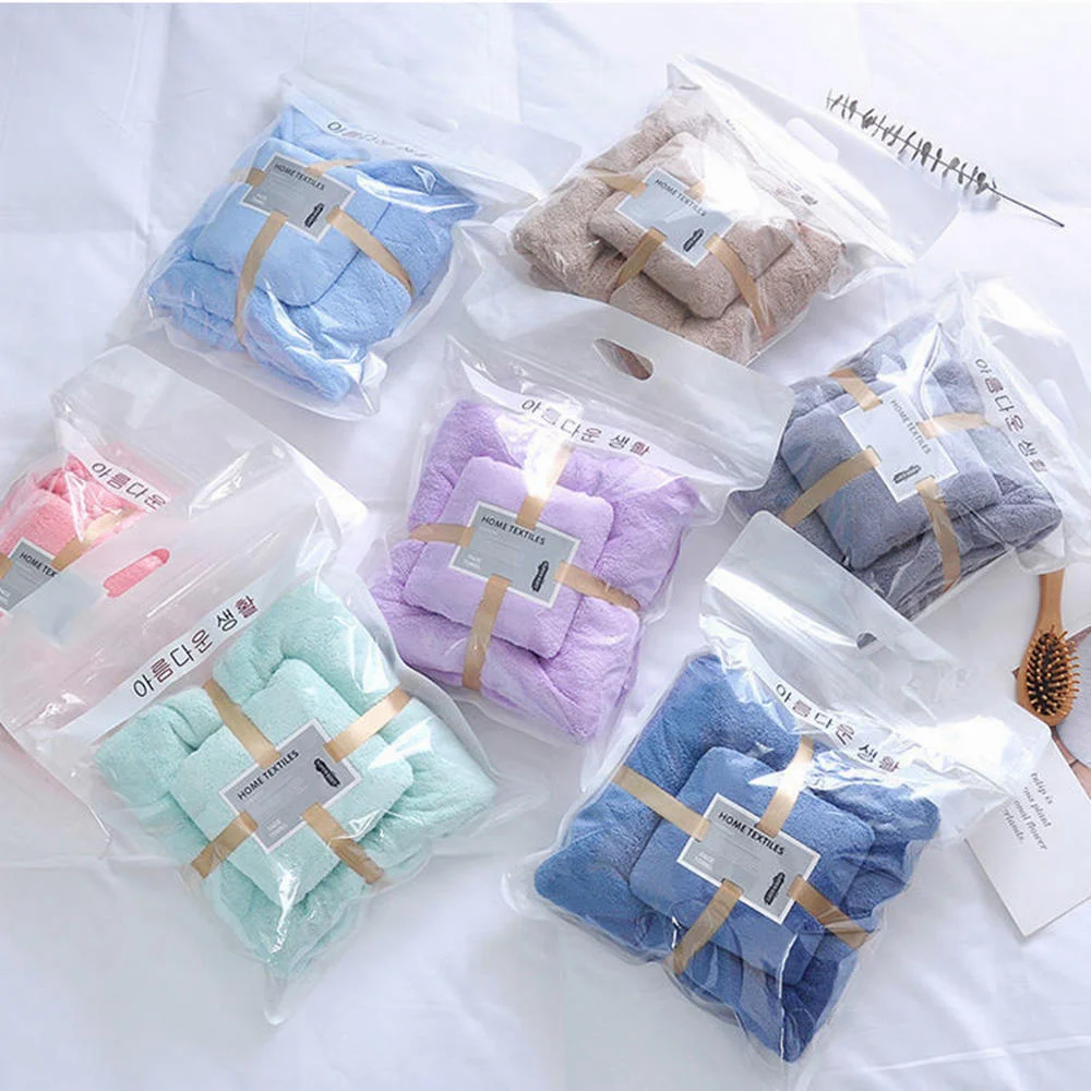 3Pcs Towel Bath Towel Set Bathroom Hand Face Shower Towels for Adults Kids Soft Absorbent Robes Wearable Absorbent Towe