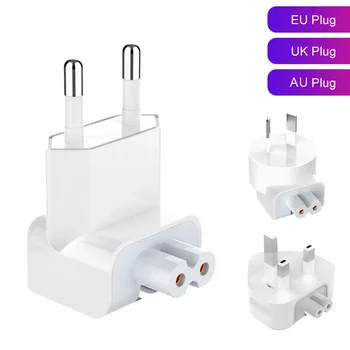 Detachable Power Adapter for IPad Macbook Eco-friendly Fireproof Charger with AU/EU/UK Plug Converter Outlet Converter Socket