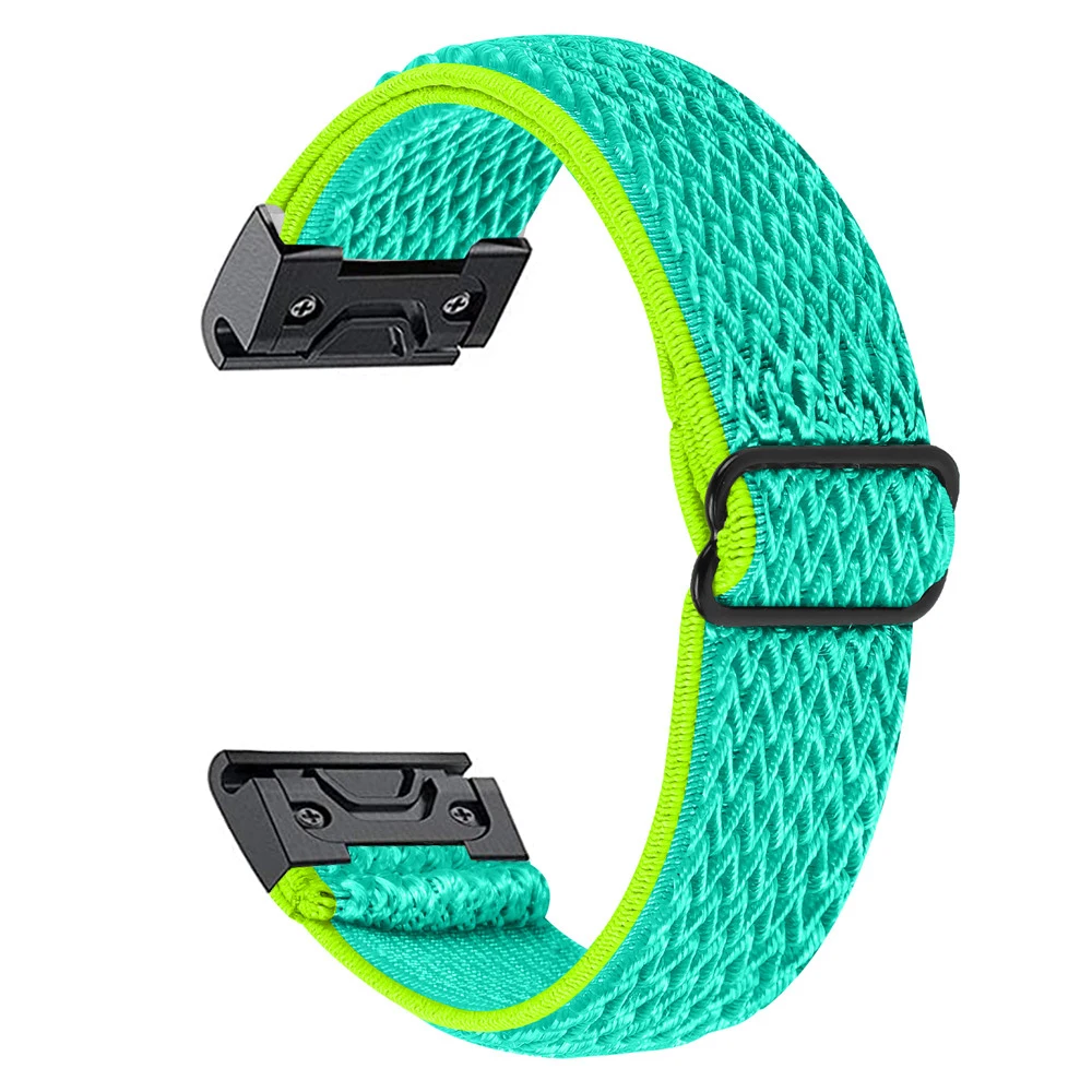 Essidi 22mm New Elastic Nylon Watch Band For Garmin Fenix 7 6 5 Plus Pro GPS Approach S60 Bracelet Strap Loop For Forerunner 945 