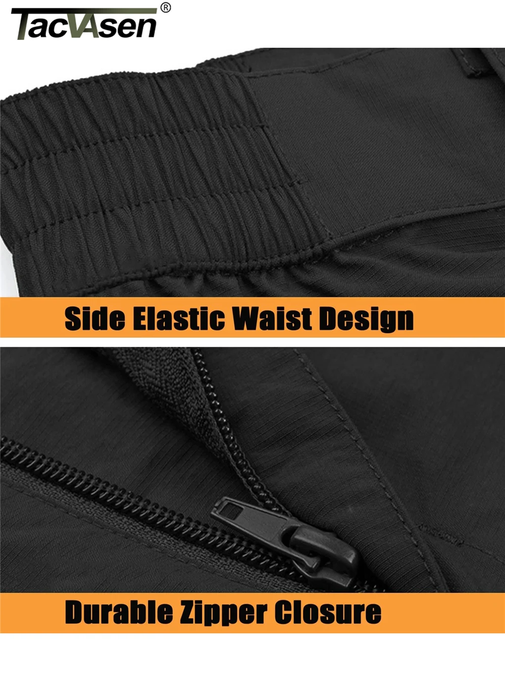 TACVASEN Zip Off Hiking Pants Convertible Shorts Mens Cargo Work Pants Lightweight Breathable Trousers Workwear Outdoor Bottoms 5