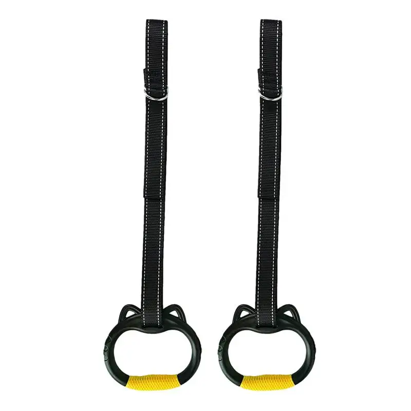 【Hot ticket】 Fitness ABS Gymnastics Rings Non-Slip Fitness Home Gym Equipment Strength Training Gymnastics Equipment Full Body Workout