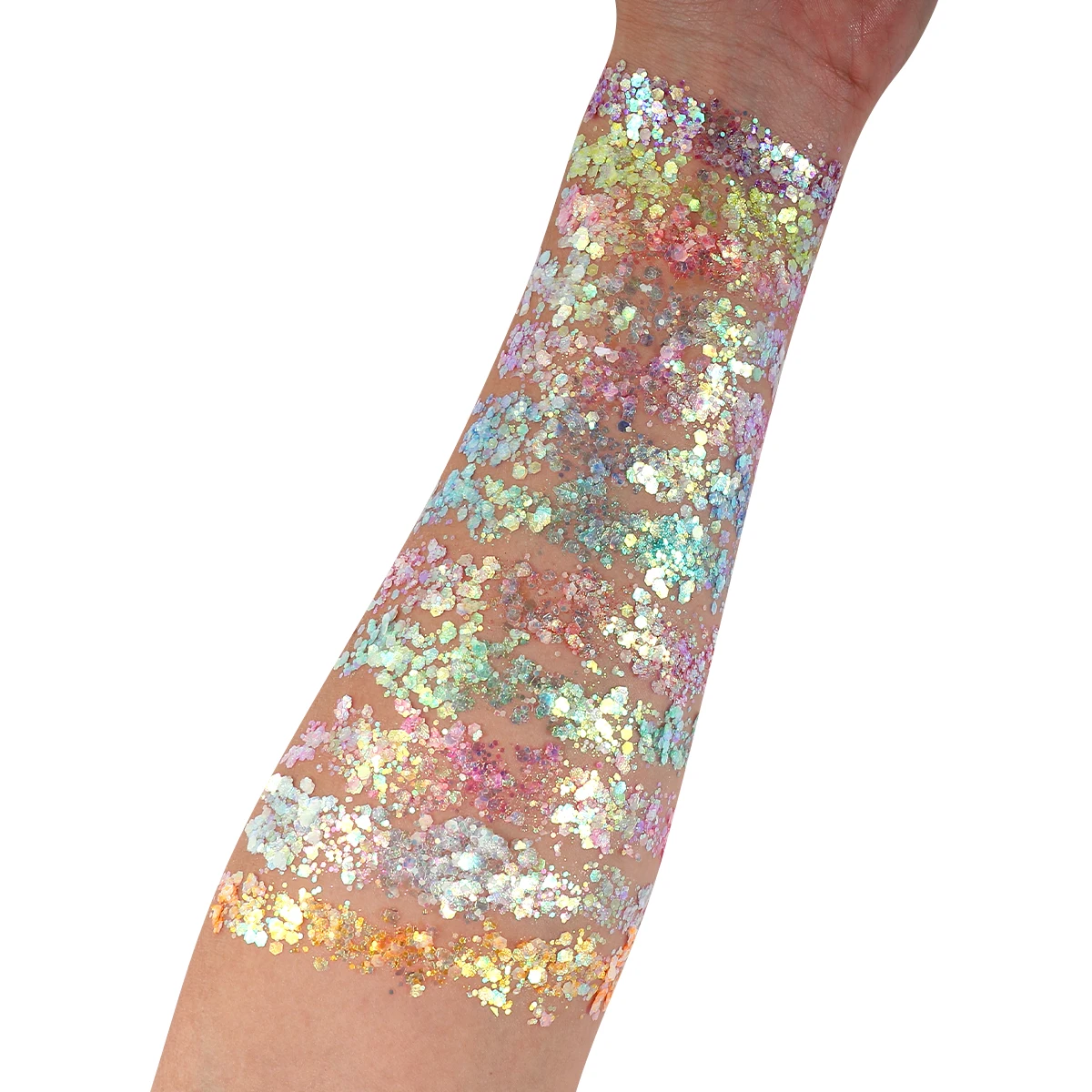 Bowitzki 12 Colors Glow in The Dark Glitter Gel Face Glitter Body Glitter Gel Hair Glitter Gel  UV Glitter or Raves Festivals ﻿ 5