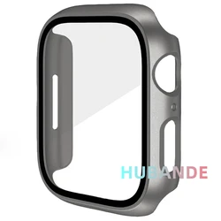Premium Tempered Glass Screen Protector and Protective Case for Apple Watch Accessories (Original Black)