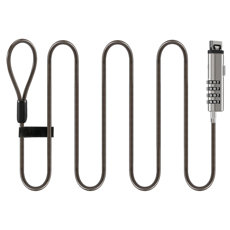 4 Digital Universal Lock USB Laptop Security Cable Lock For Computer