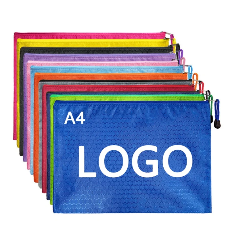 a4 file folder business padfolio presentation folder portfolio document manager bag for a4 documents with zipper office supplies Customized product、A4 Felt Document Bag Business Briefcase oxford File Folder With zipper Lamination Pouches A4 Promotion file h