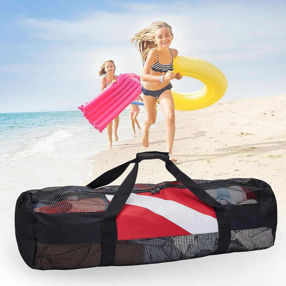 Extra Large Swimming Beach Storage Bag Portable Mesh Diving Duffels Bag with Adjustable Shoulder Strap for Travel Gym Workout