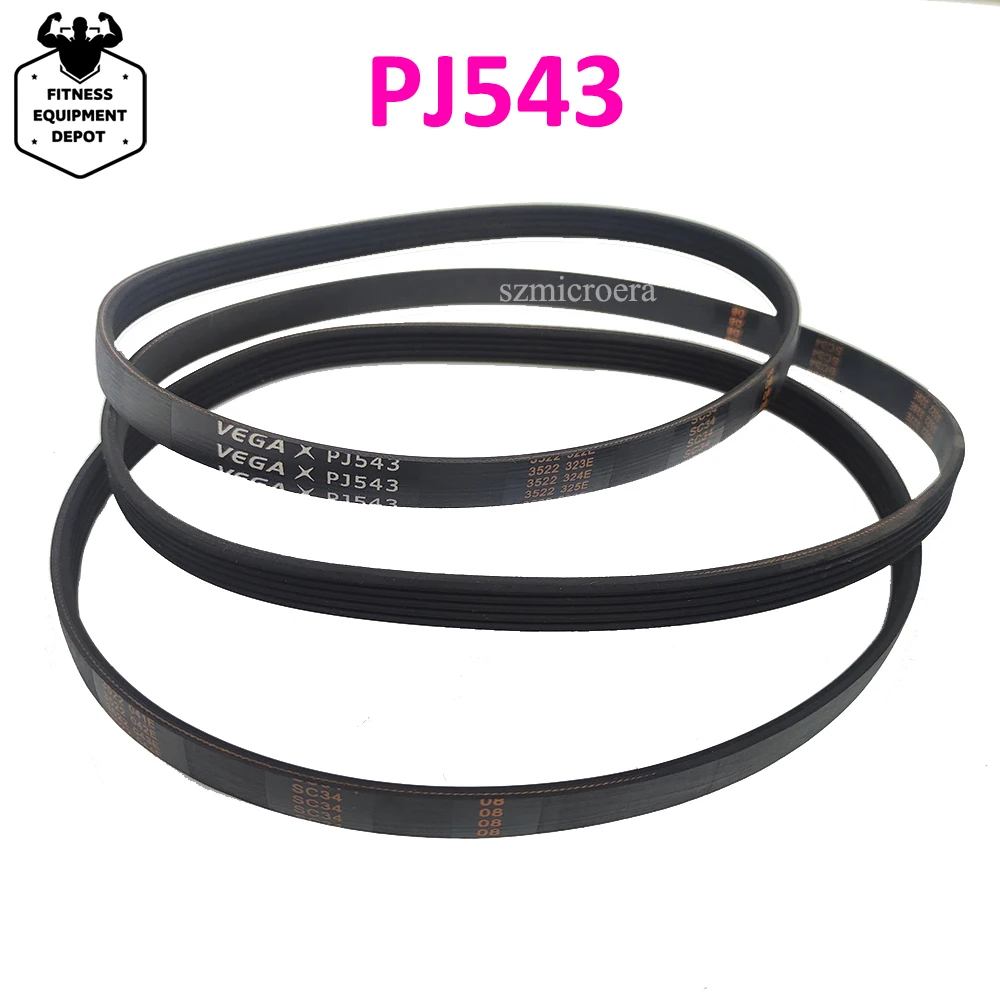 Free shipping 1/2pcs VEGA Treadmill Belt PJ543 5Ribs Treadmill Conveyor Belt Rubber Belt Motor
