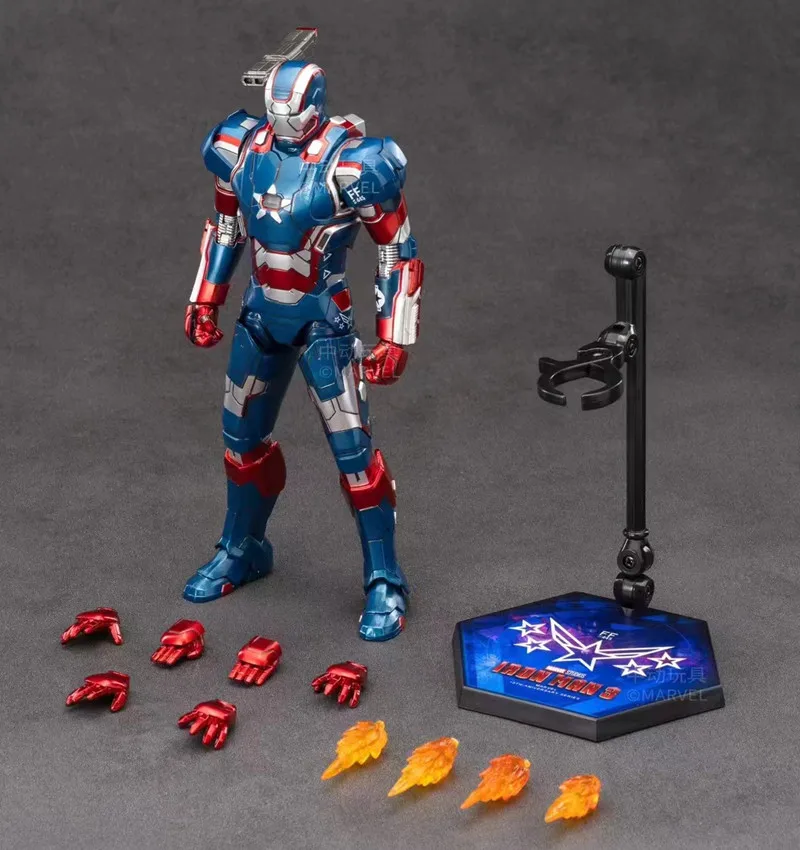 thumbnail image 1 of Figura de acción Iron Man Legends War Machine Iron Patriot de 18 cm original de ZD Colecciona modelos a color del Capitán América, 1 of 5
