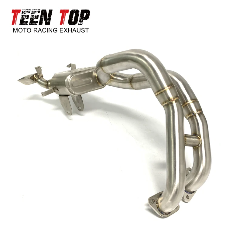 For APRILIA RS660 TUONO 2021 2022 Exhaust Front Link Pipe With Catalyst Box Slip On Original Muffler Stainless Steel Header Tube - Image 6