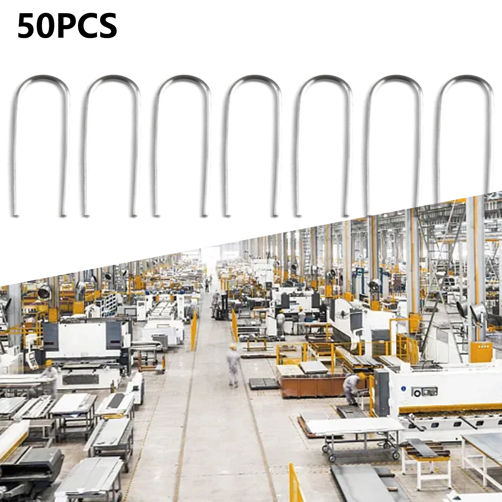 

For Handcrafted Art Nichrome Wire Hook Ceramic U Hook With Box 50-200PCS For Ceramic Ornaments Jump Rings High Quality