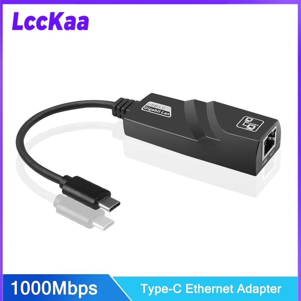 1000Mbps USB 3.0 TypeC ל-Rj45 Lan Ethernet מתאם רשת כבל רשת למחשב Macbook Windows מחשב נייד שולחני Plug and Play
