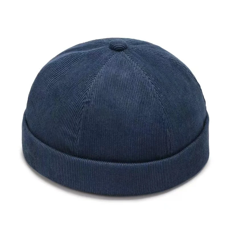 Mowen's Corduroy Beanie Hat Korean Version Street Hat Beanie Melon Skin Caps Fashion Versatile Adjustable Guppi Hip Hop