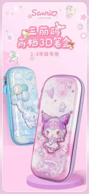 New Sanrio Pencil Case Cinnamon Roll Melody Pencil Case Eva Pencil Case  Multifunctional Sandwich Storage Bag - AliExpress