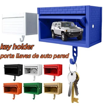 Portachiavi da Parete per Garage con Portachiavi a Forma di Porta Apribile, Divertente Organizzatore di Chiavi Stampato in 3D, Decorazione Murale di Facile Installazione