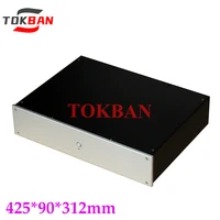 Tokban Audio WA51 425*90*312mm All Aluminum Amplifier Chassis Enclosure DIy Vacuum Tube Amplifier Case Shell 1