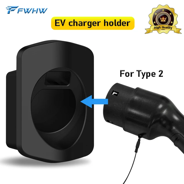 Support de câble de chargeur EV étanche pour type 2 EVSE IEC 62196-2,  support de prise factice pour poignée de véhicule électrique - AliExpress