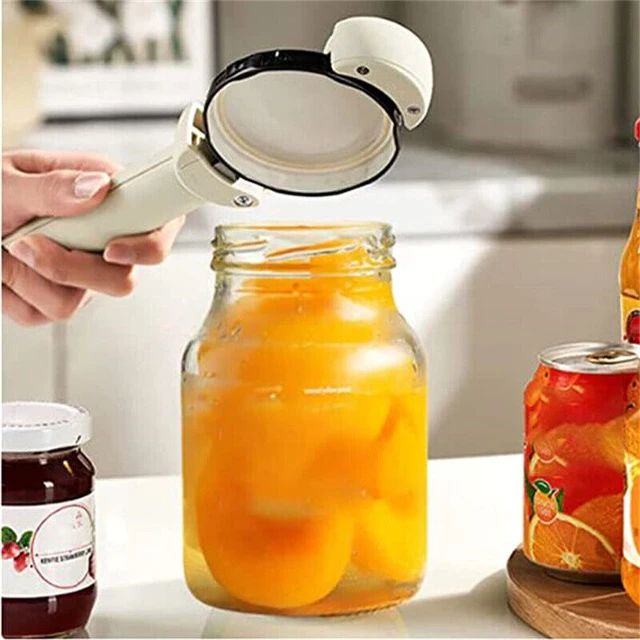 Adjustable Magnetic Bottle Cap Opener Stainless Steel Lids Off Jar