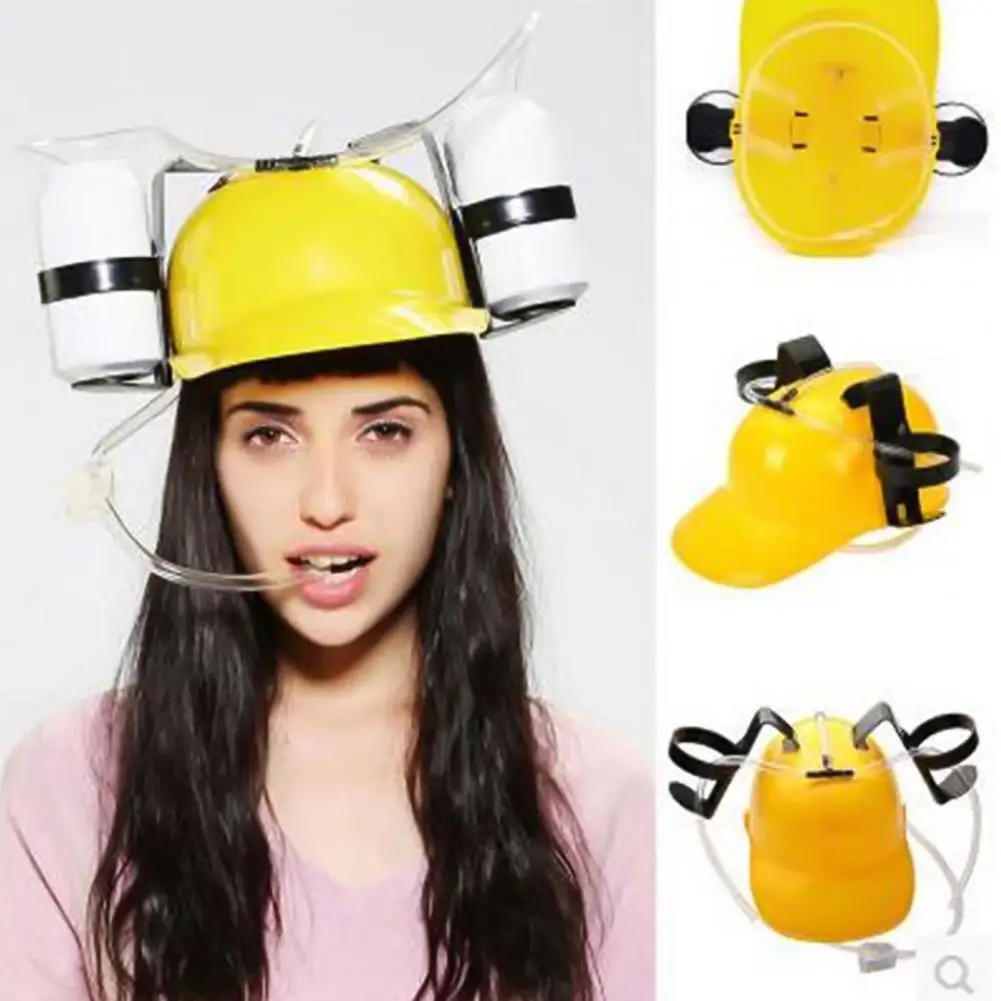 Drinking Helmet Plastic Beverage Lightweight Anti-deform Drinking Beer Supplies