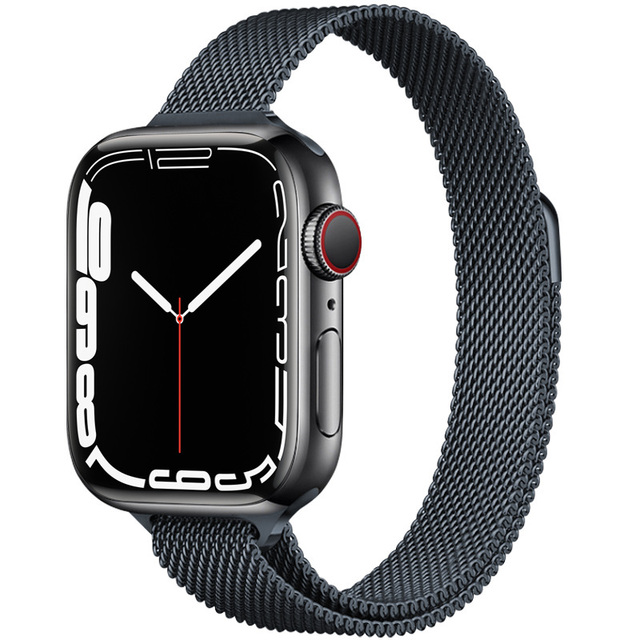 Magnetic Loop Strap For Apple watch Band 40mm 44mm 45mm 41mm 42mm 38mm Stainless steel bracelet iWatch series 3 4 5 6 se 7