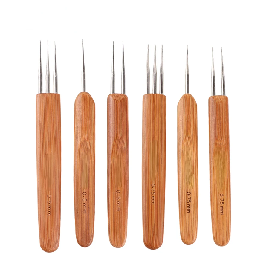 0.5Mm 0.75Mm Dreadlock Needle 1Pcs Crochet Hook For Dread Hair New Quality Hook Needle For Crochet Braids