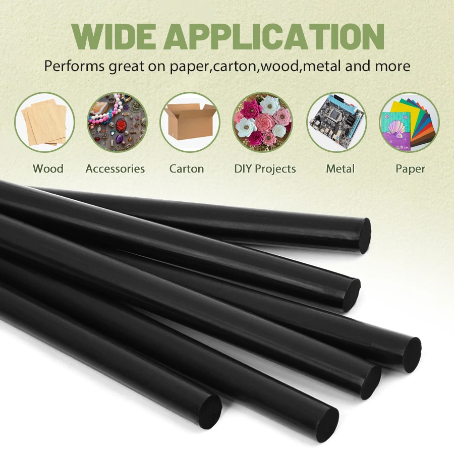 K.S WIGS High Viscosity Transparent Hot Melt Adhesive Super Stick Adhesive High Temperature Resistant Hot Melt 6/12/24P