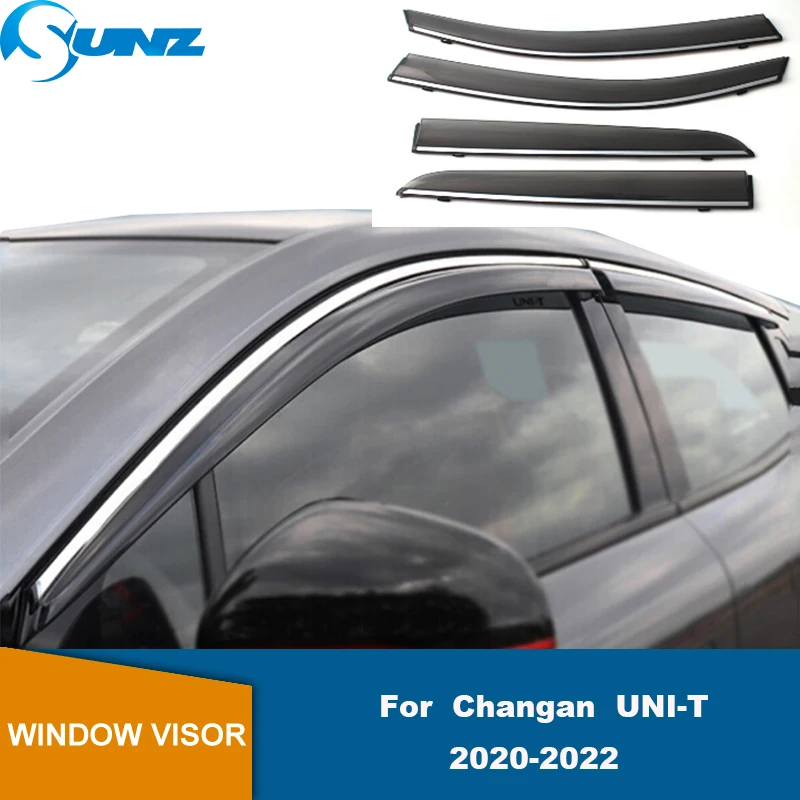 

Side Window Deflectors For Changan UNI-T 2020 2021 2022 Car Door Window Visor Wind Rain Smoke Guard Deflector Weathershield