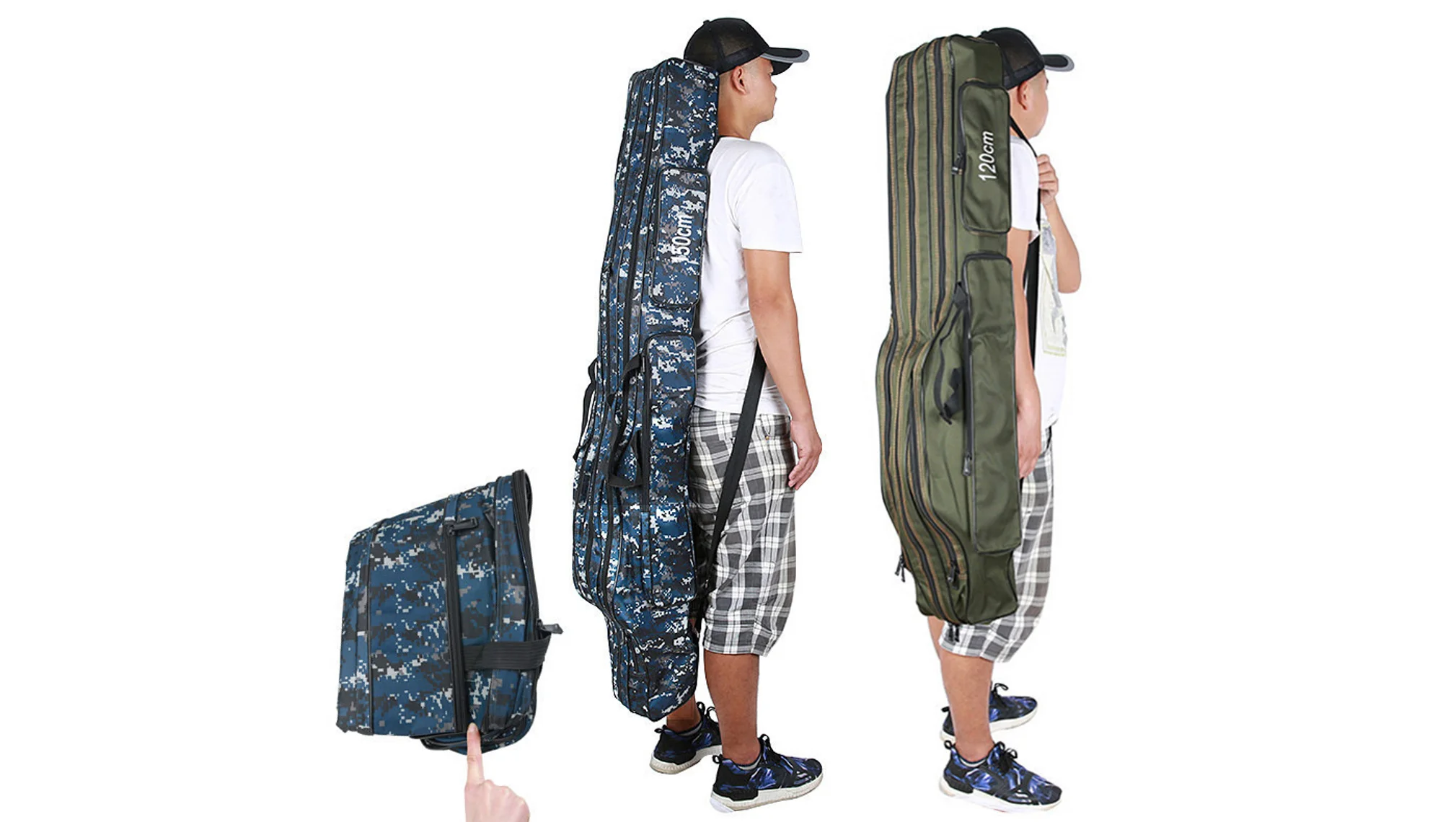

Складная мягкая Рыболовная Сумка, зеленая камуфляжная сумочка на живот, сумка для морской удочки