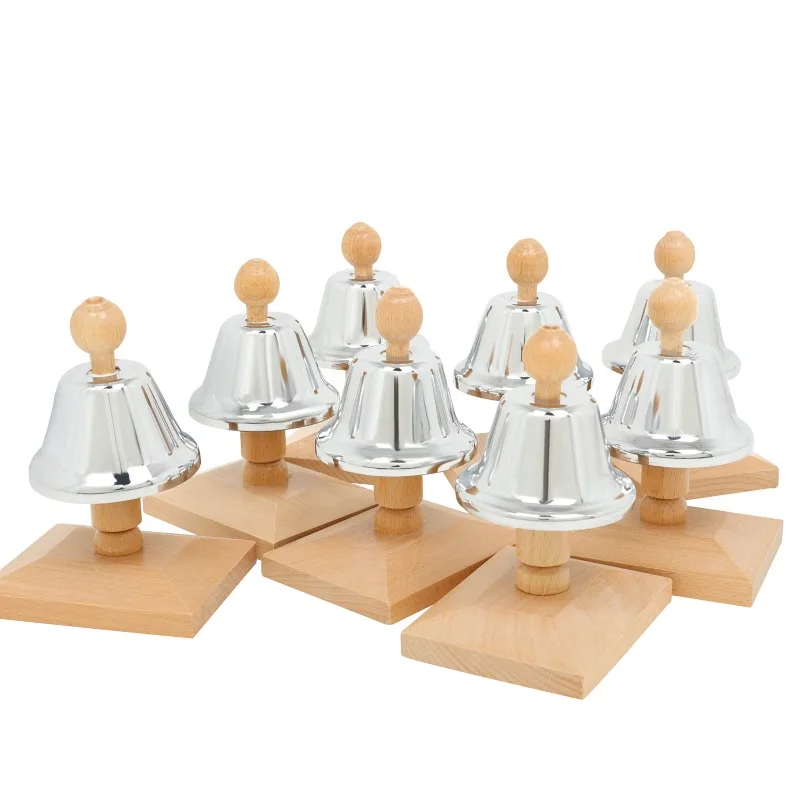 

Orff Percussion 8-tone Wooden Nursery Bell Aluminum Alloy Children's Early Education Musical Instrument Wholesale of Early Educa