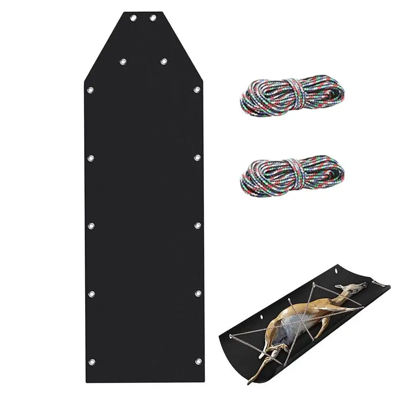 Deer Drag Sled Portable Ice Fishing Sled With Rope Multi-Purpose Dog Sled Game Hauler For Hunting Fire Wood Durable