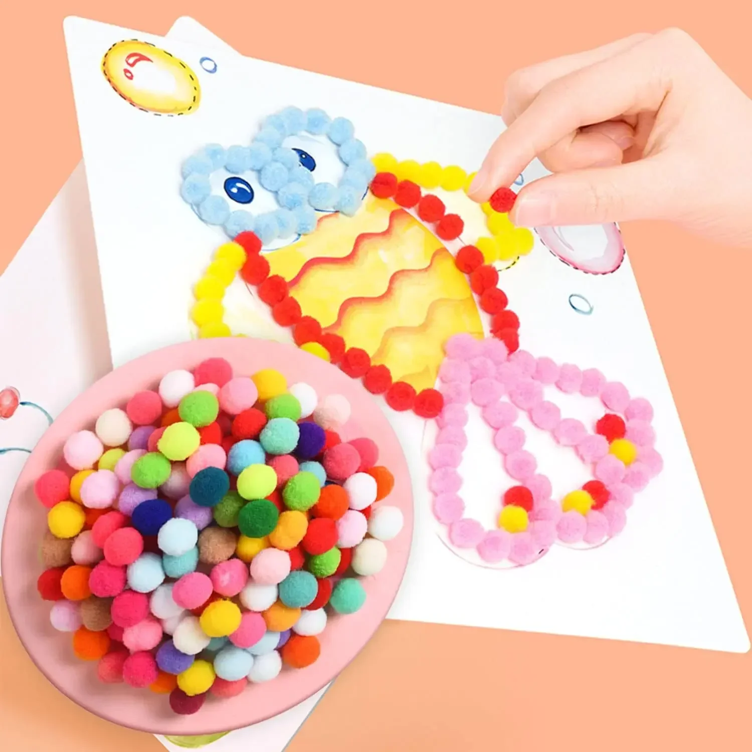 Colorful Mini Pom Poms 6