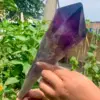 Magical Natural Uruguayan Amethyst Backbone Purple Quartz Crystal Scepter Treatment Home Demagnetization Decorative Energy Gem 5