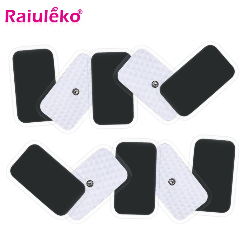 10Pcs 5x9 Button Electrode Replacement Tens Electrodes Pads for Massager Massage Patch Muscle Stimulator Electrodes Tens Machine electrode 10pcs