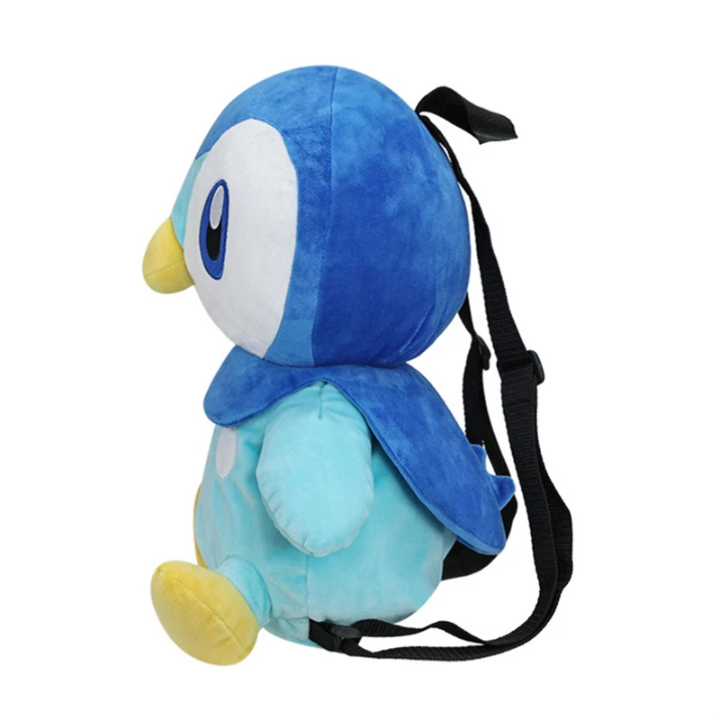 귀여운 Piplup 배낭 사랑스러운 박제 애니메이션 Piplup 봉제 가방, 책가방 코스프레 소품, 어린이 여아 남아용 크리스마스 선물, 고품질