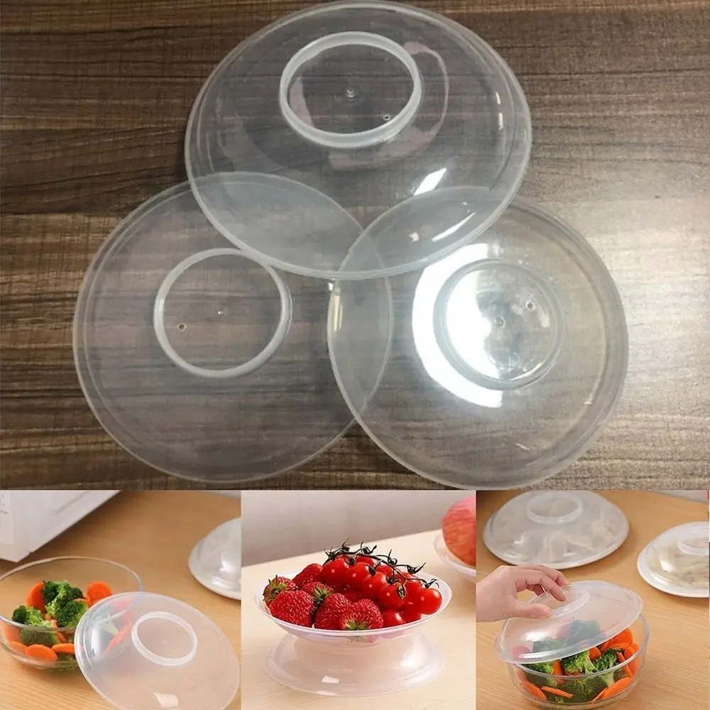 Microwave Heating Lid Splatter Cover Heat Lid Bowl Anti-oil Splash Dish Cover Fresh Kitchen Food Plate with Holes