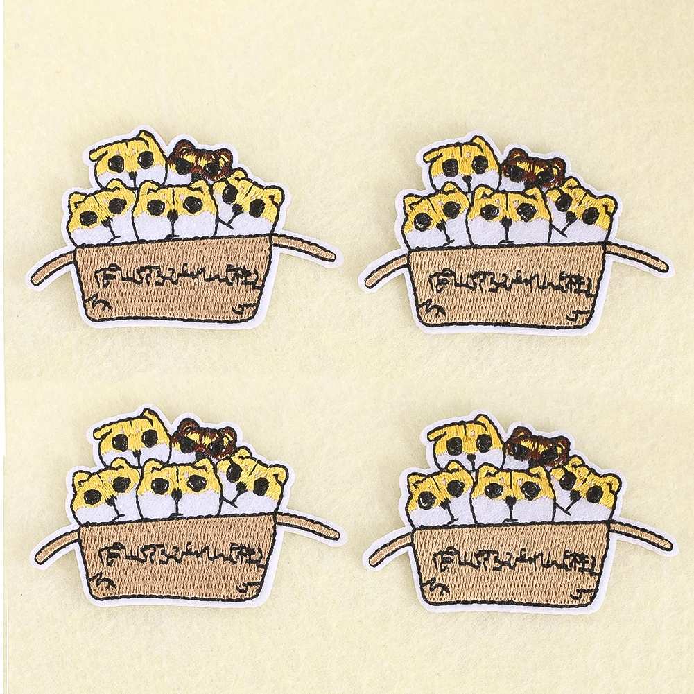 3PCS Cartoon Niedlichen Welpen Muster Stickerei Aufkleber Kleidung Rucksack Zubehör DIY Nähen Dekorative Patch Aufkleber – Detail 3