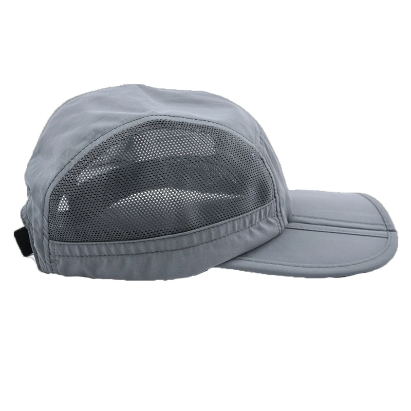 Mountain Embroidery Stripe Foldable Trucker Cap Men Sun Protection Summer Adjustable Men Baseball Cap Dad Hat 3